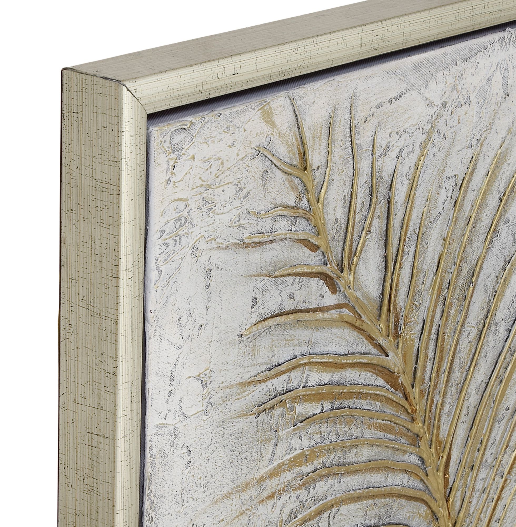 Image 2 Hallie Polished Gold 48" High Framed Canvas Wall Art more views
