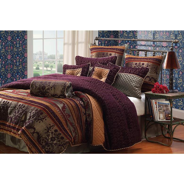 Image 1 Hallmart Petra 9-Piece Queen Comforter Set