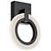 Halo 10.75" High Black LED Sconce