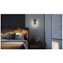 2_Halo 10.75" High Black LED Sconce more views