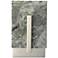 Halo 10 1/4" High Labradorite and Antique Silver Wall Sconce