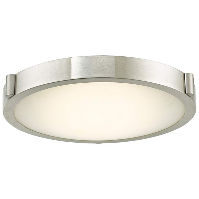 Image 2 Halo 13" Wide Brushed Nickel Modern LED Ceiling Light
