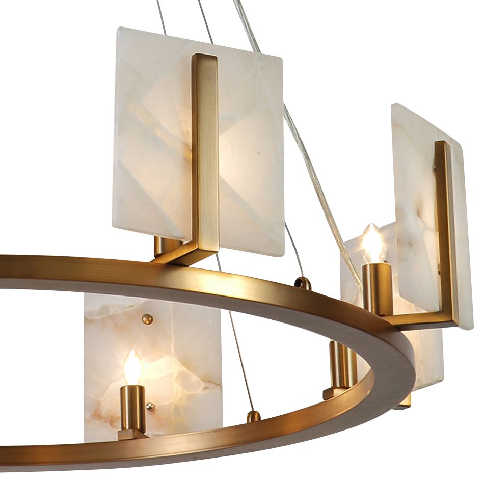 modern alabaster chandelier