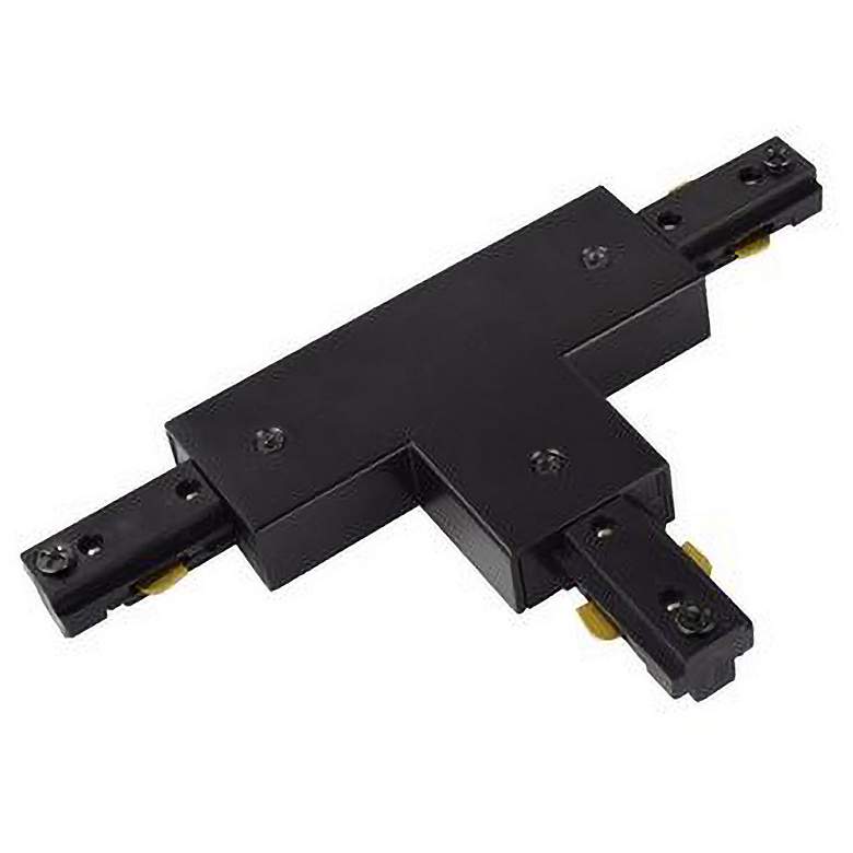 Halo Black T-Shaped Track Light Connector