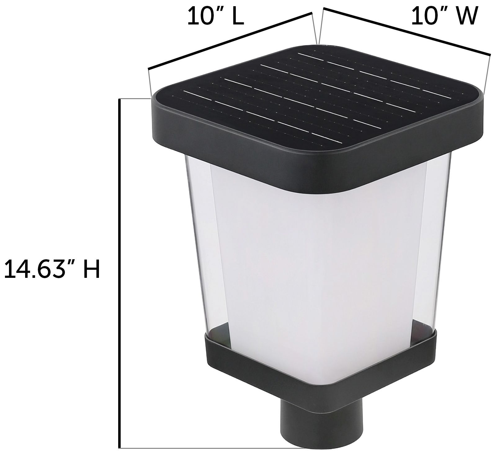 Halo Solar Post Light