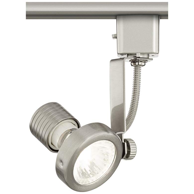 Image 1 Halogen Track Head in Brushed Nickel for Lightolier Systems