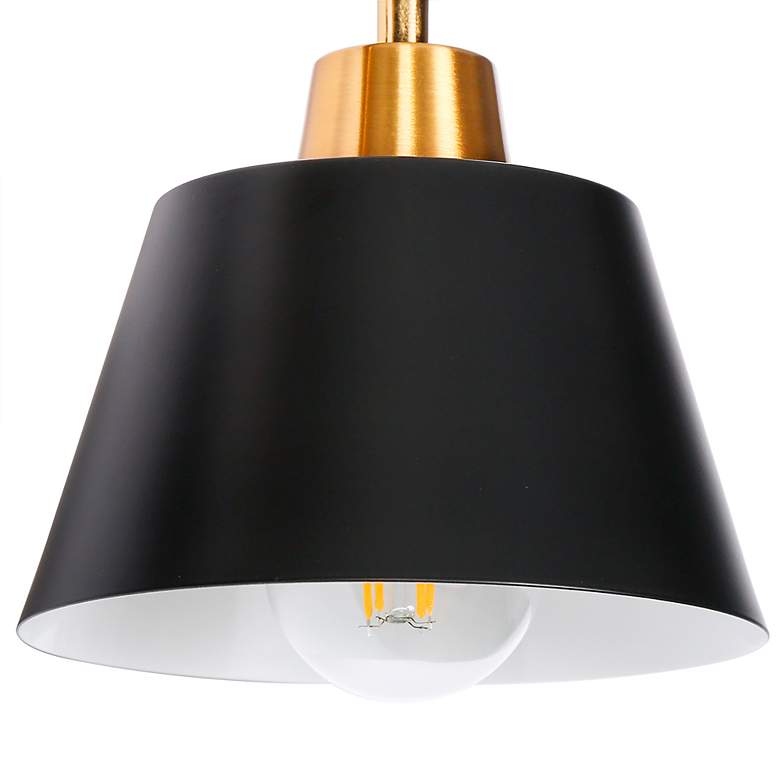 Image 7 Halopeepa 24 1/2" Wide Black and Gold 3-Light Bath Light more views