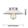 5_Halophane 11 1/2" High Chrome Wall Sconce w/ White Shade more views