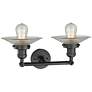 Halophane 7"H Rubbed Bronze 2-Light Adjustable Wall Sconce