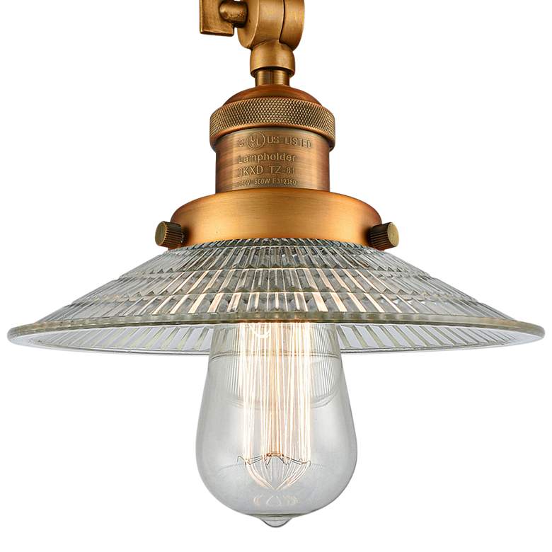 Image 2 Halophane 8 1/2" Wide Brushed Brass Adjustable Ceiling Light more views