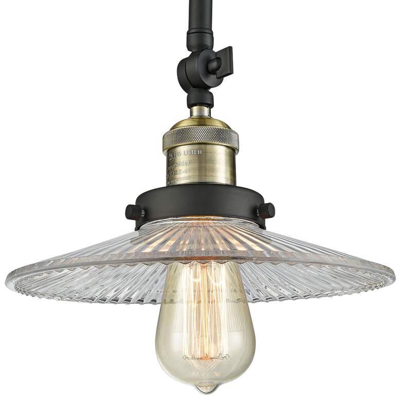 Image 3 Halophane 8 1/2"W Black and Brass Adjustable Ceiling Light more views