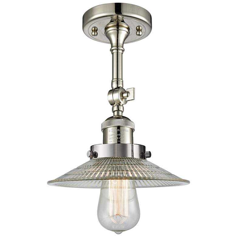 Image 2 Halophane 8 1/2"W Polished Nickel Adjustable Ceiling Light