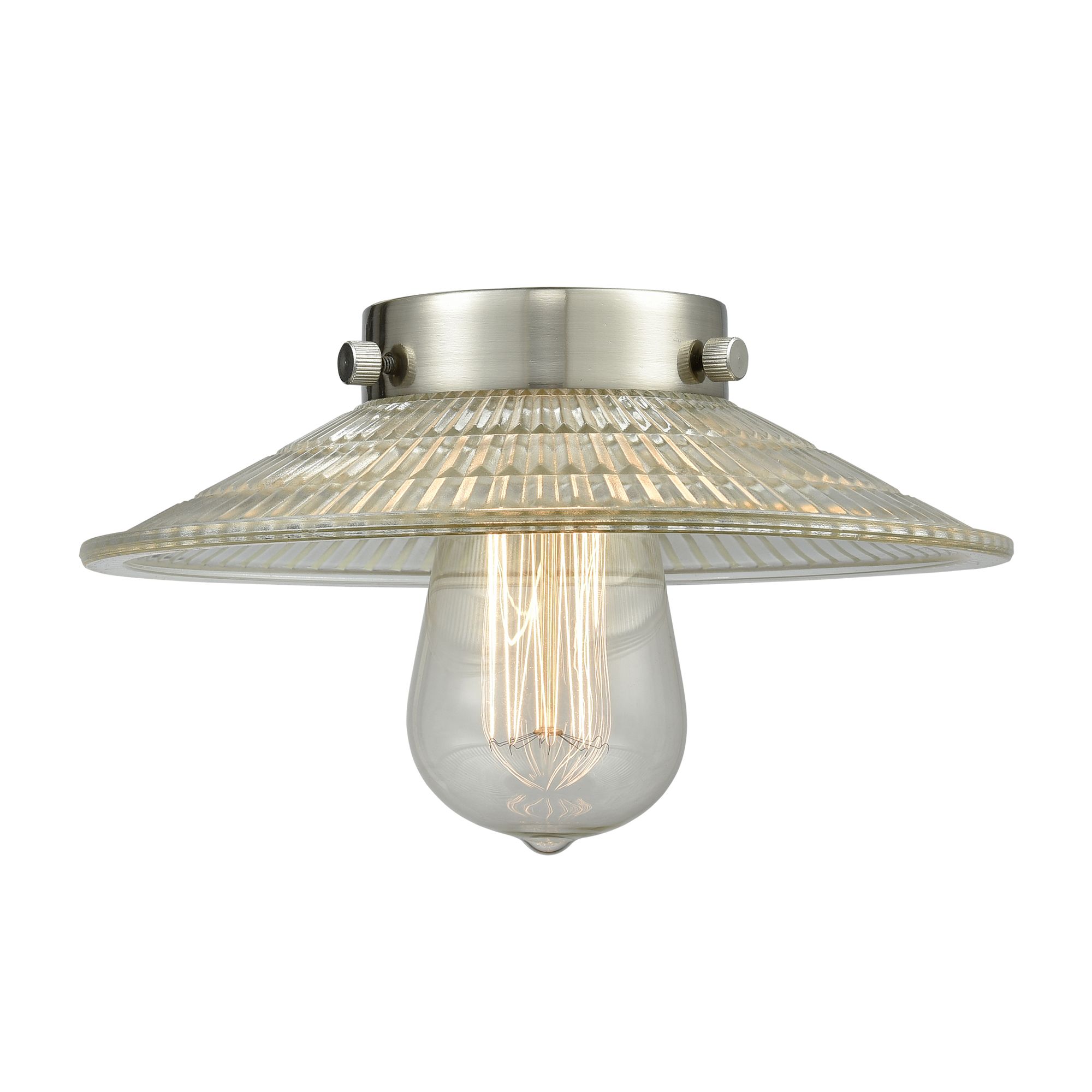 Image 4 Halophane 9" LED Sconce - Bronze Finish - Clear Halophane Shade more views