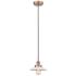 Halophane 9" Wide Antique Copper Mini Pendant