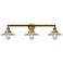 Halophane Collection Brushed Brass 32" Wide Bath Light