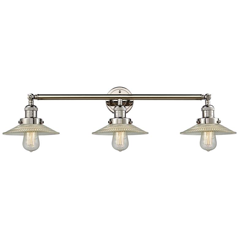 Image 1 Halophane Collection Polished Nickel 32" Wide Bath Light