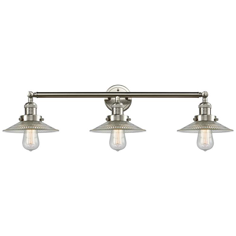 Image 1 Halophane Collection Satin Nickel 32" Wide Bath Light