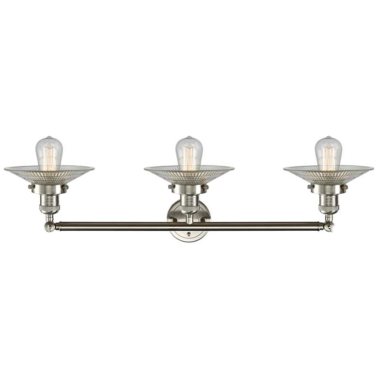 Image 3 Halophane Collection Satin Nickel 32" Wide Bath Light more views