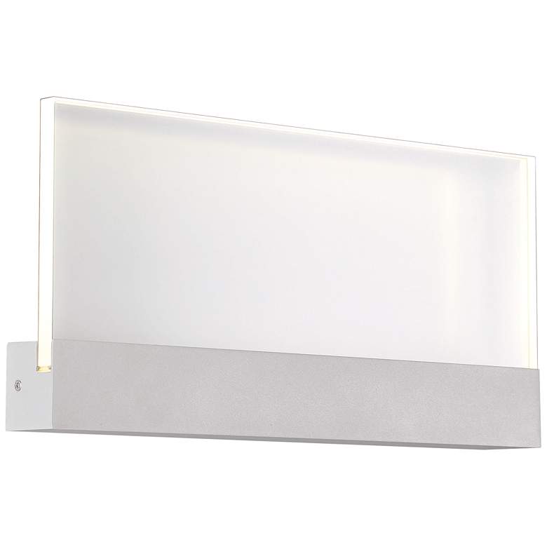 Image 1 Halpern 8" High Marine Gray Large LED Outdoor Wall Light