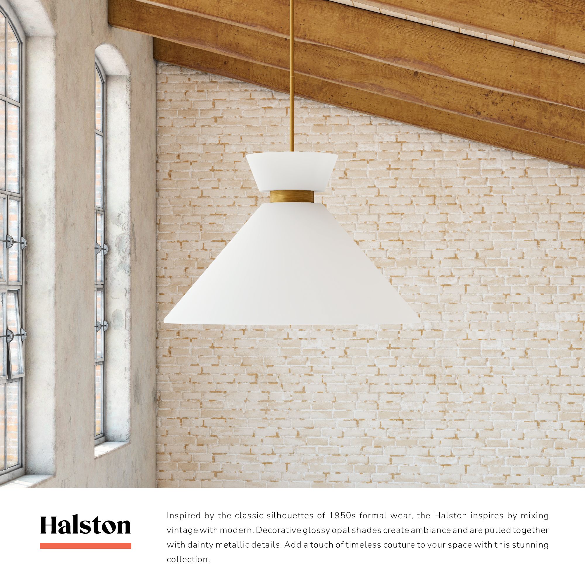Image 4 Halston 14 1/4" Wide Matte Black Cone Pendant Light more views