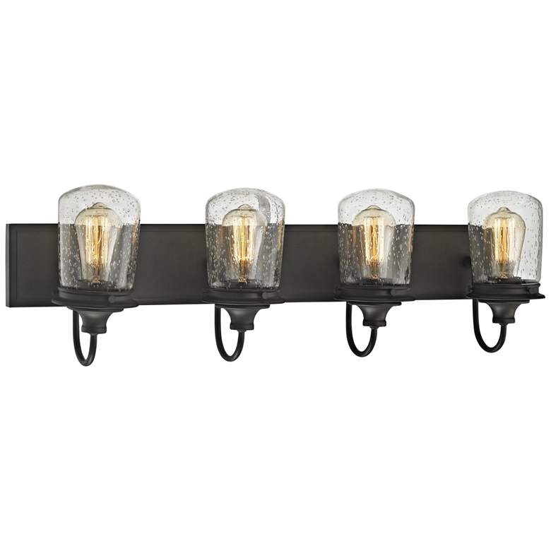Image 3 Hamel 32" Wide Oil-Rubbed Bronze 4-Light Bath Light more views