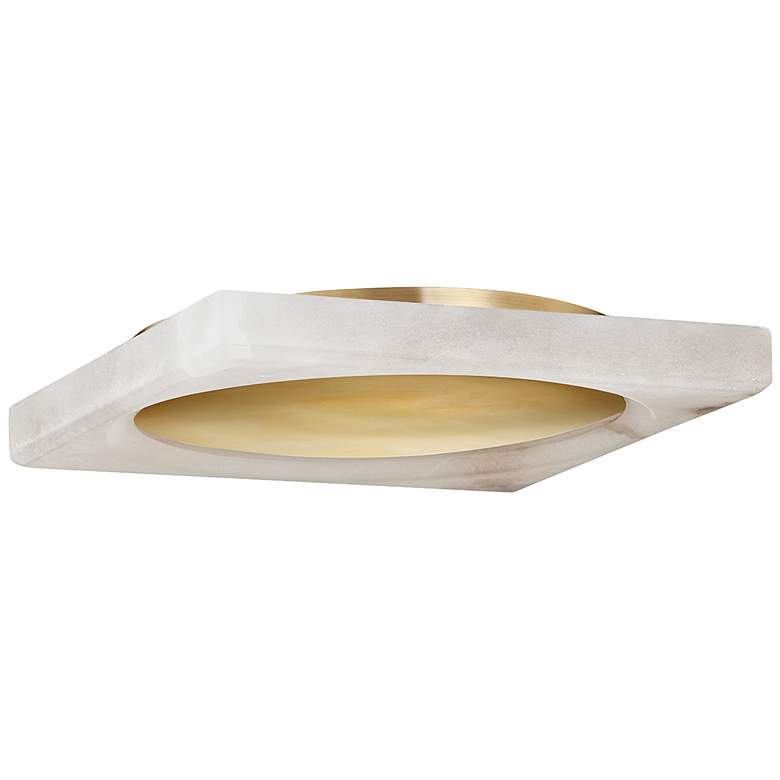 Image 1 Hamel Vintage Brass 1 Light Flush Mount