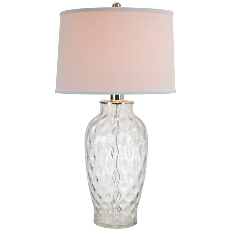 Image 1 Hamil Clear Bubble Glass Table Lamp