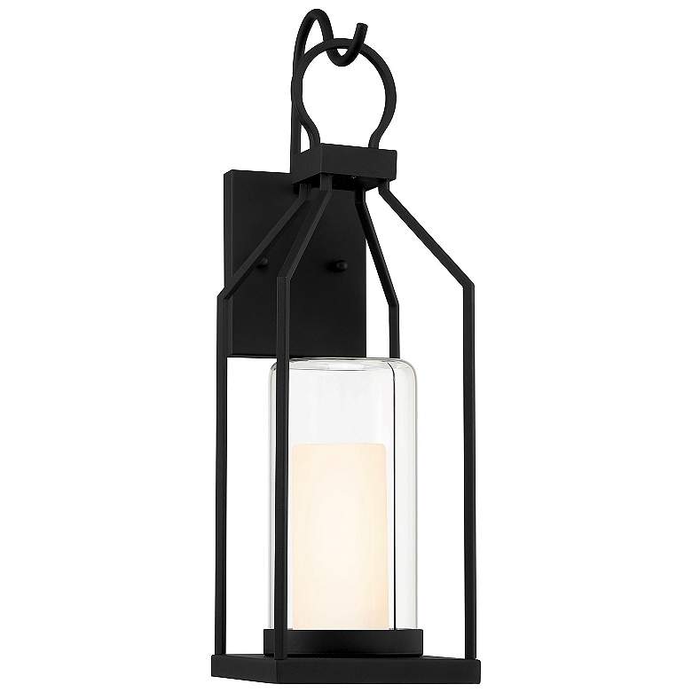 Image 1 Hamilton 1-Light Outdoor Wall Lantern in Matte Black