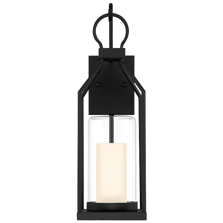 Image 3 Hamilton 1-Light Outdoor Wall Lantern in Matte Black more views