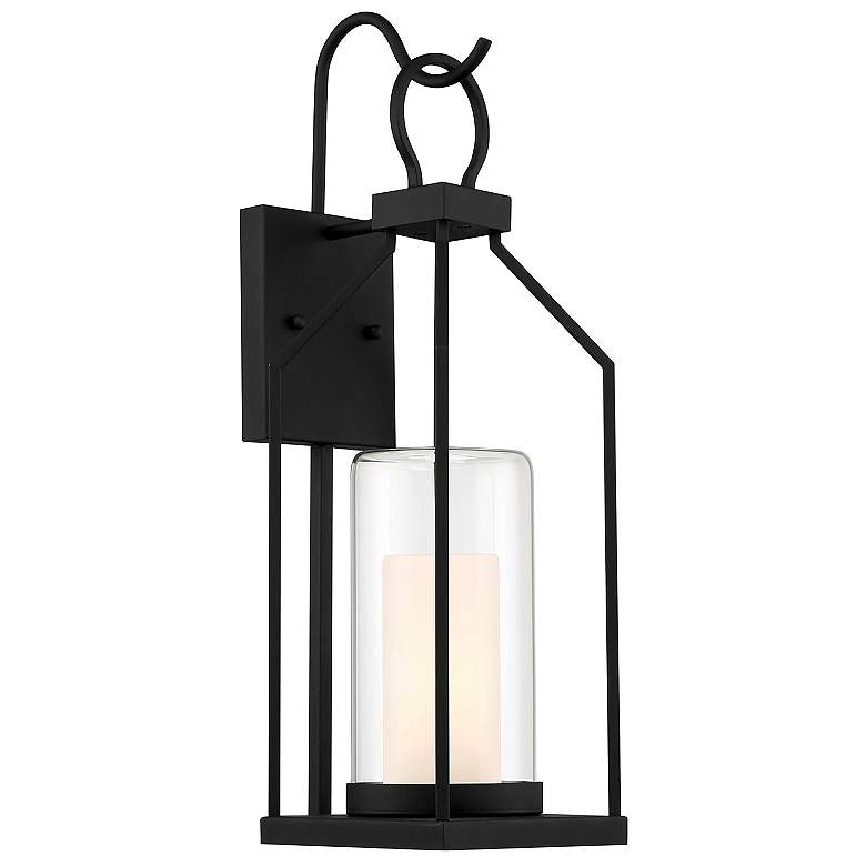 Image 4 Hamilton 1-Light Outdoor Wall Lantern in Matte Black more views