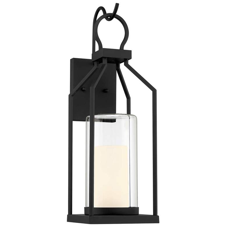 Image 1 Hamilton 1-Light Outdoor Wall Lantern in Matte Black