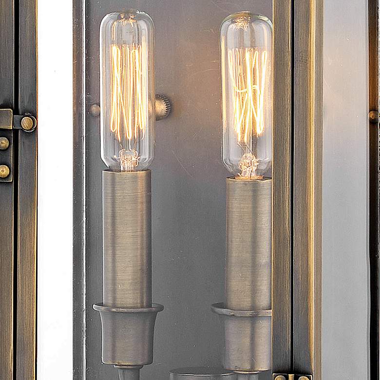 Image 2 Hamilton 14 1/4" High Dark Antique Brass Outdoor Wall Light more views