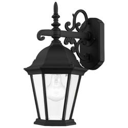 Hamilton 15 1/4" High Textured Black Outdoor Wall Light