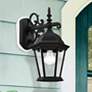 1_Hamilton 15 1/4" High Textured Black Outdoor Wall Light
