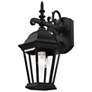 Hamilton 15 1/4" High Textured Black Outdoor Wall Light