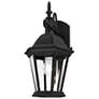 Hamilton 15 1/4" High Textured Black Outdoor Wall Light