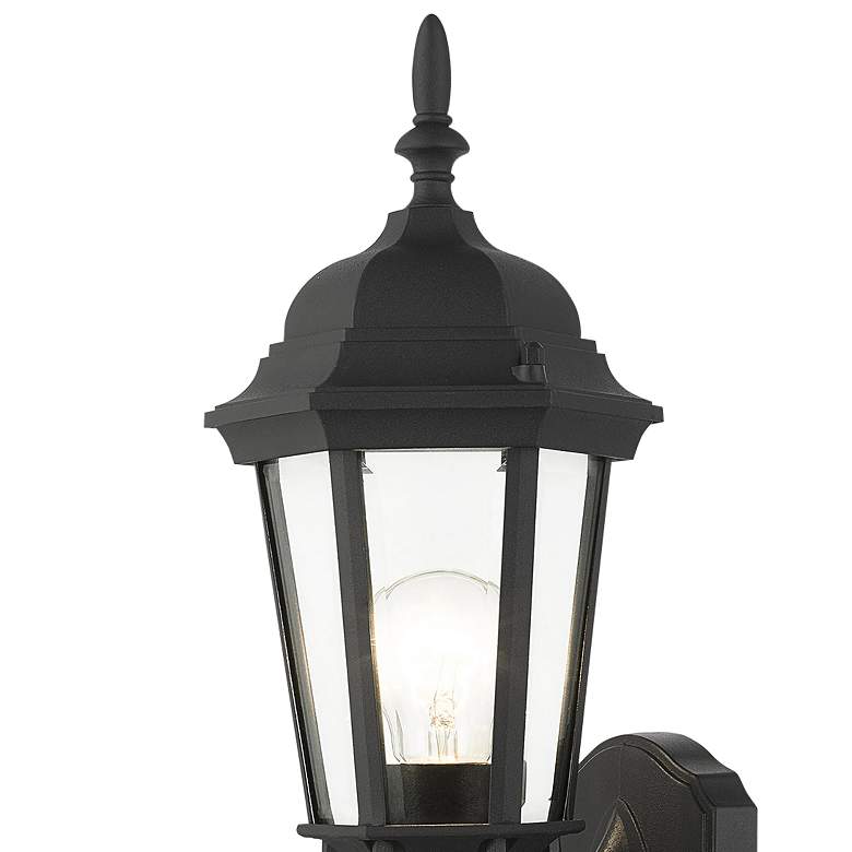 Image 3 Hamilton 17 1/4 inch High Textured Black Outdoor Wall Light more views