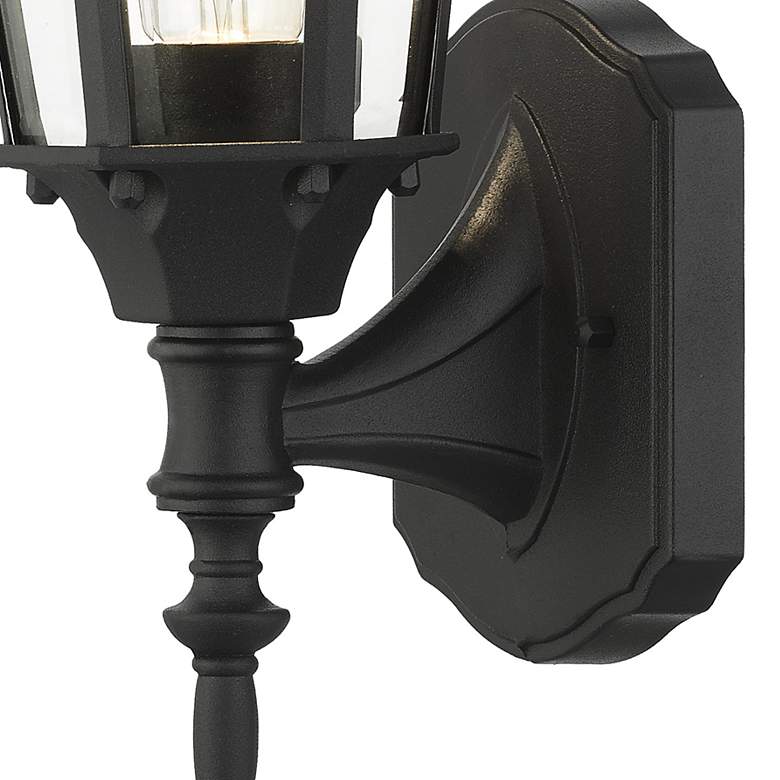 Image 4 Hamilton 17 1/4 inch High Textured Black Outdoor Wall Light more views