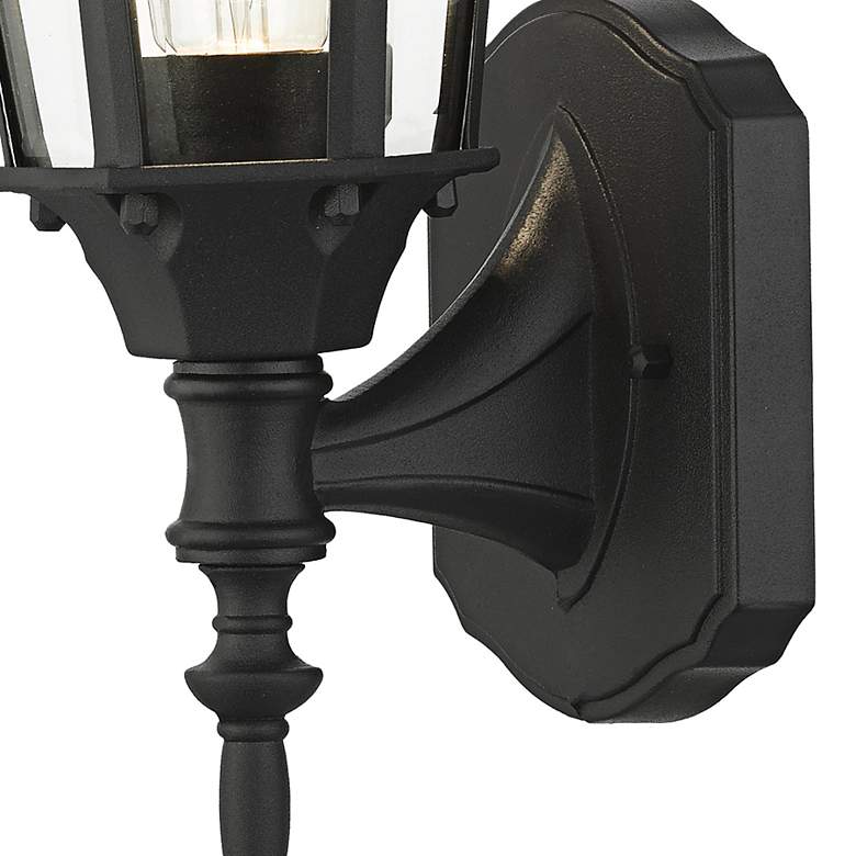 Image 4 Hamilton 17 1/4 inch High Textured Black Outdoor Wall Light more views