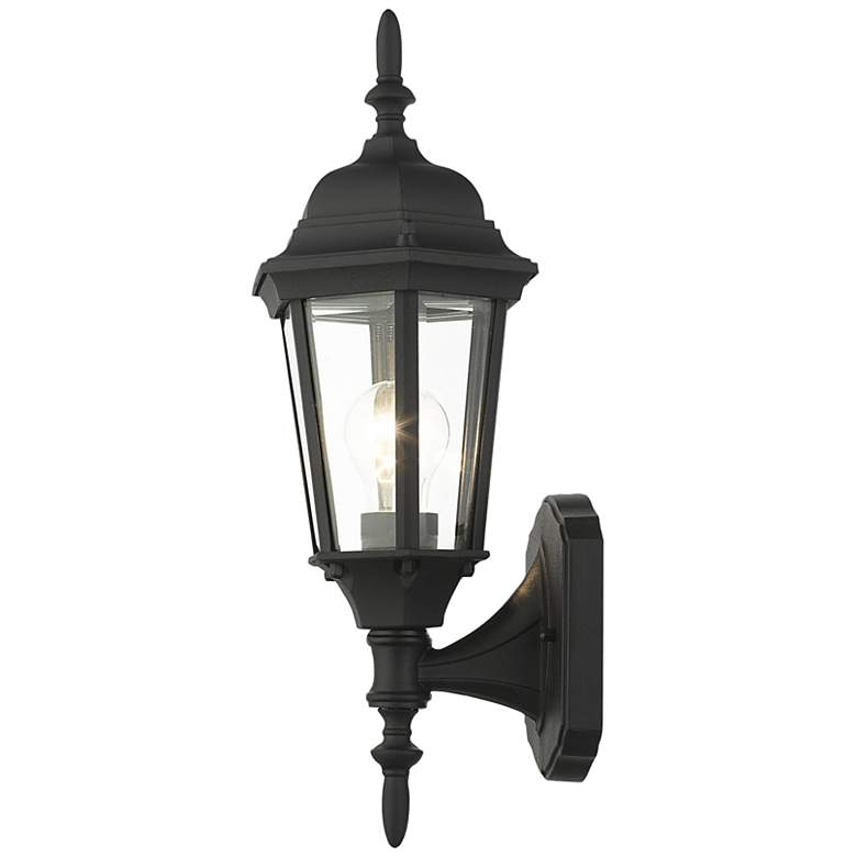 Image 5 Hamilton 17 1/4 inch High Textured Black Outdoor Wall Light more views