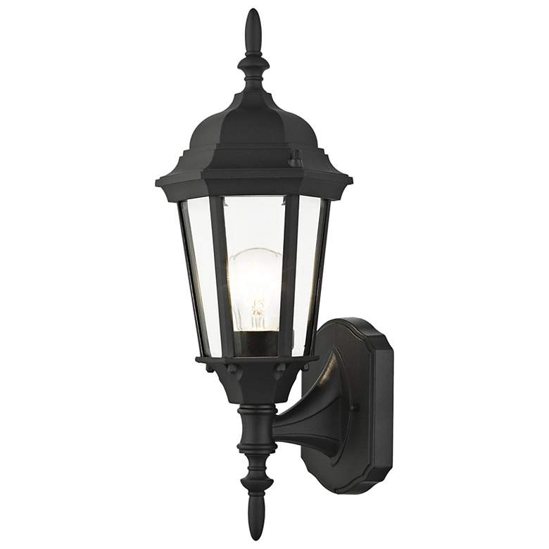 Image 5 Hamilton 17 1/4 inch High Textured Black Outdoor Wall Light more views