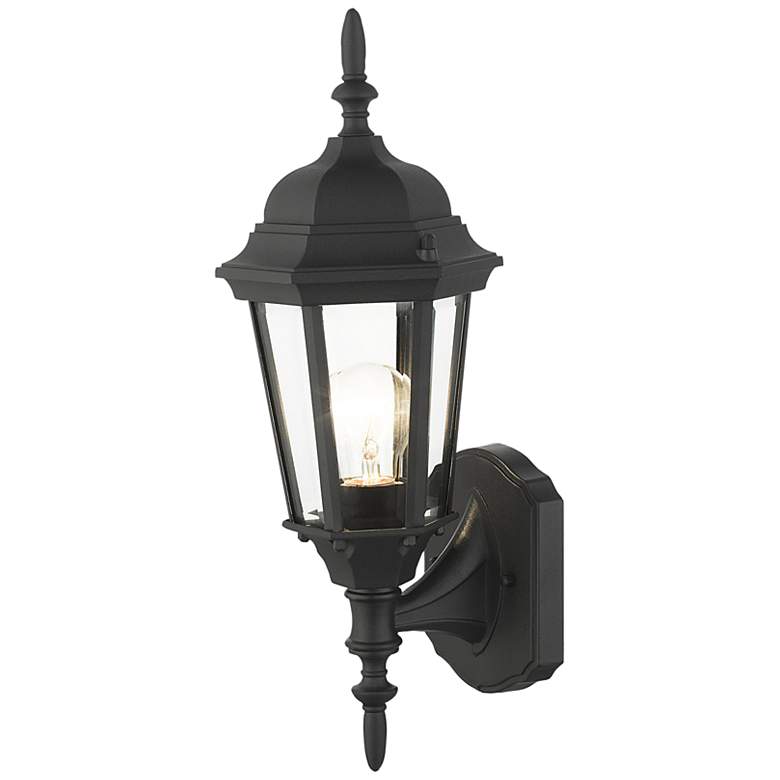 Image 6 Hamilton 17 1/4 inch High Textured Black Outdoor Wall Light more views
