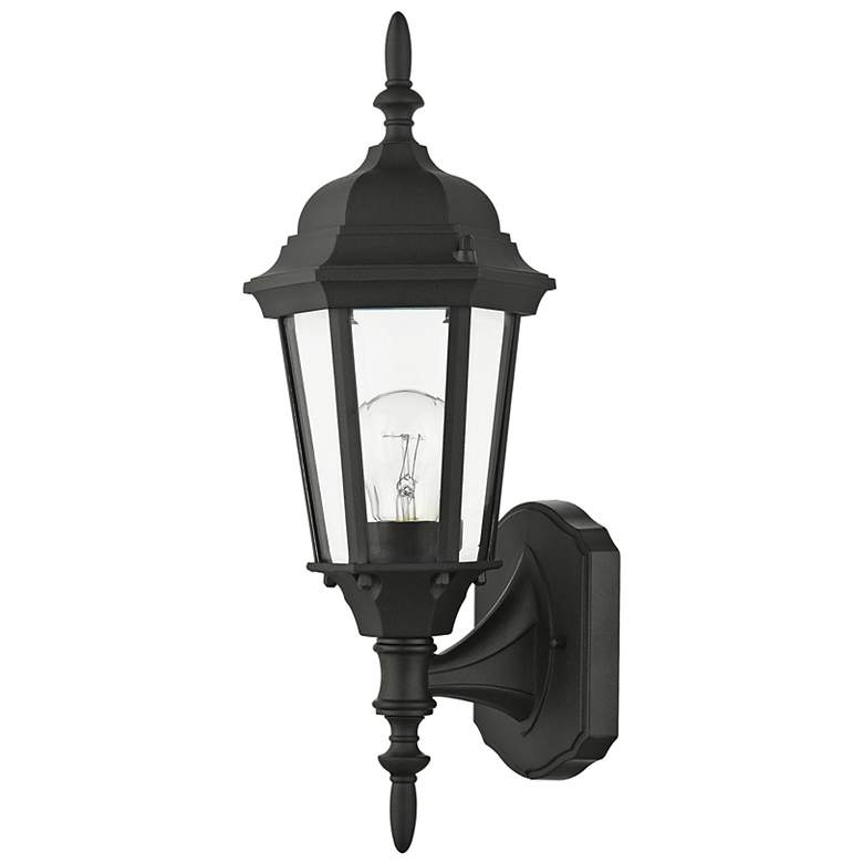 Image 7 Hamilton 17 1/4" High Textured Black Outdoor Wall Light more views