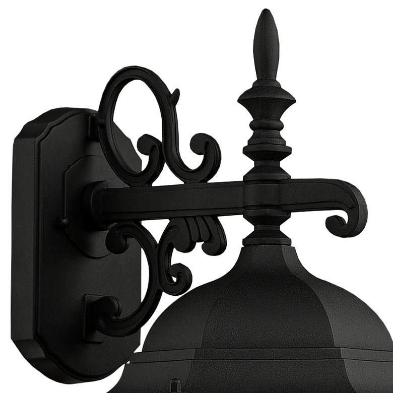 Image 3 Hamilton 18 1/2"H Textured Black 3-Light Outdoor Wall Light more views