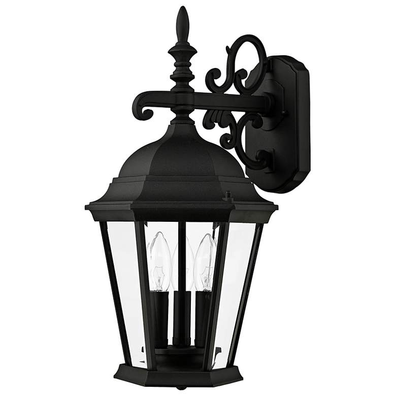 Image 4 Hamilton 18 1/2"H Textured Black 3-Light Outdoor Wall Light more views