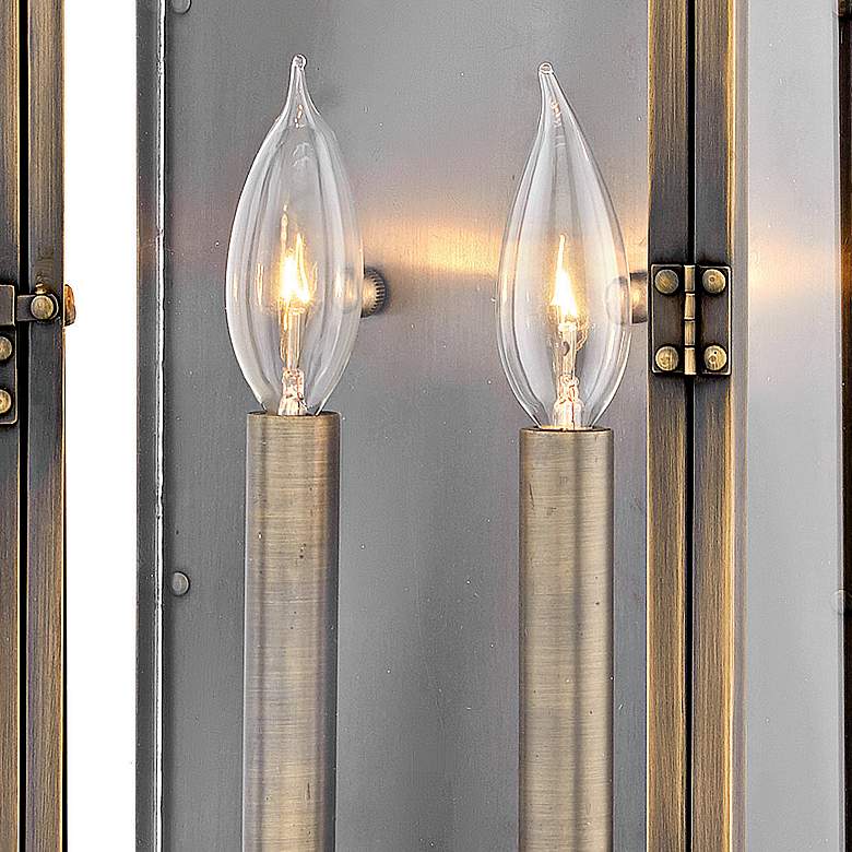 Image 2 Hamilton 18 1/4" High Dark Antique Brass Outdoor Wall Light more views
