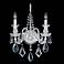 Hamilton 18"H x 12"W 2-Light Crystal Wall Sconce in Silver