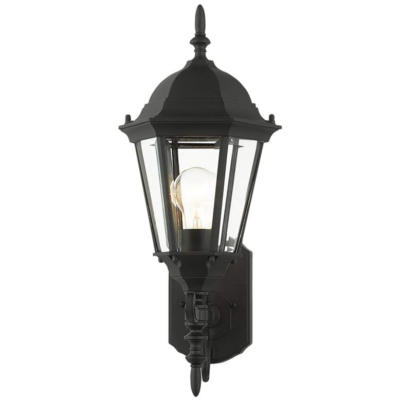 Image 3 Hamilton 19 1/2 inch Textured Black Outdoor Wall Light more views