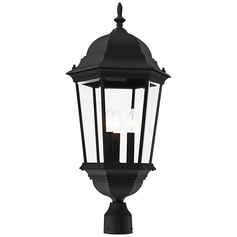 Image 5 Hamilton 27 1/2 inch High Textured Black Outdoor Post Light more views