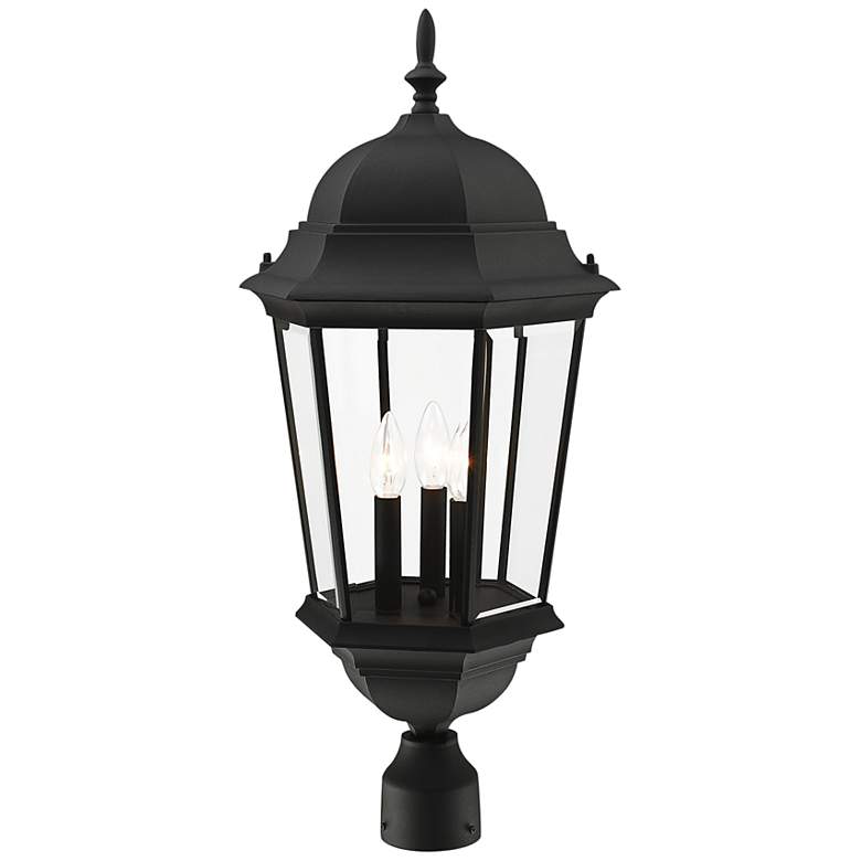 Image 6 Hamilton 27 1/2 inch High Textured Black Outdoor Post Light more views